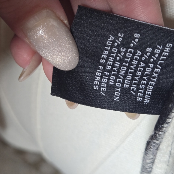 Bagatelle Checkered Teddy Jacket in Cream, Pink, and Black - Picture 4 of 14